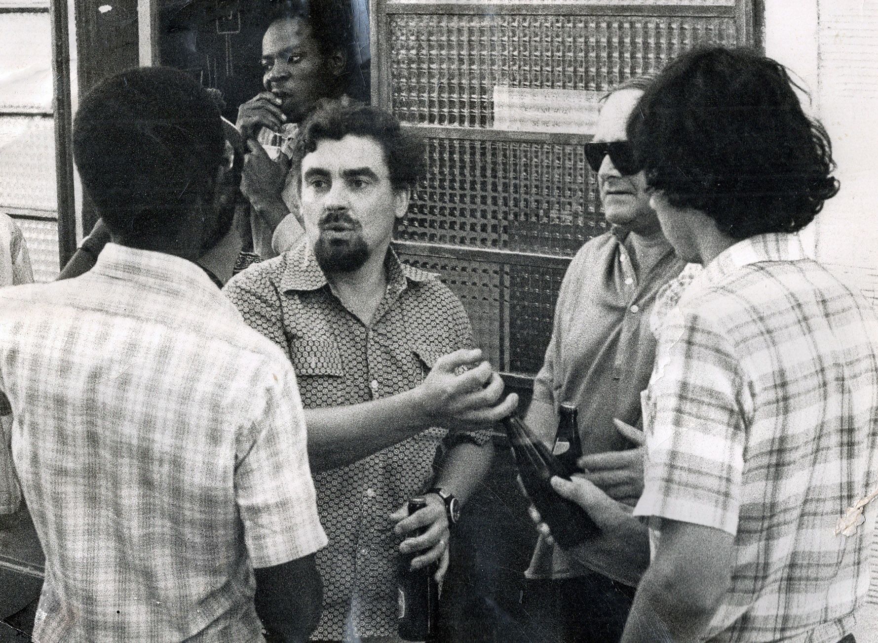 Serge Hernandez avec Gilbert Delafond en  1980 à Bambey