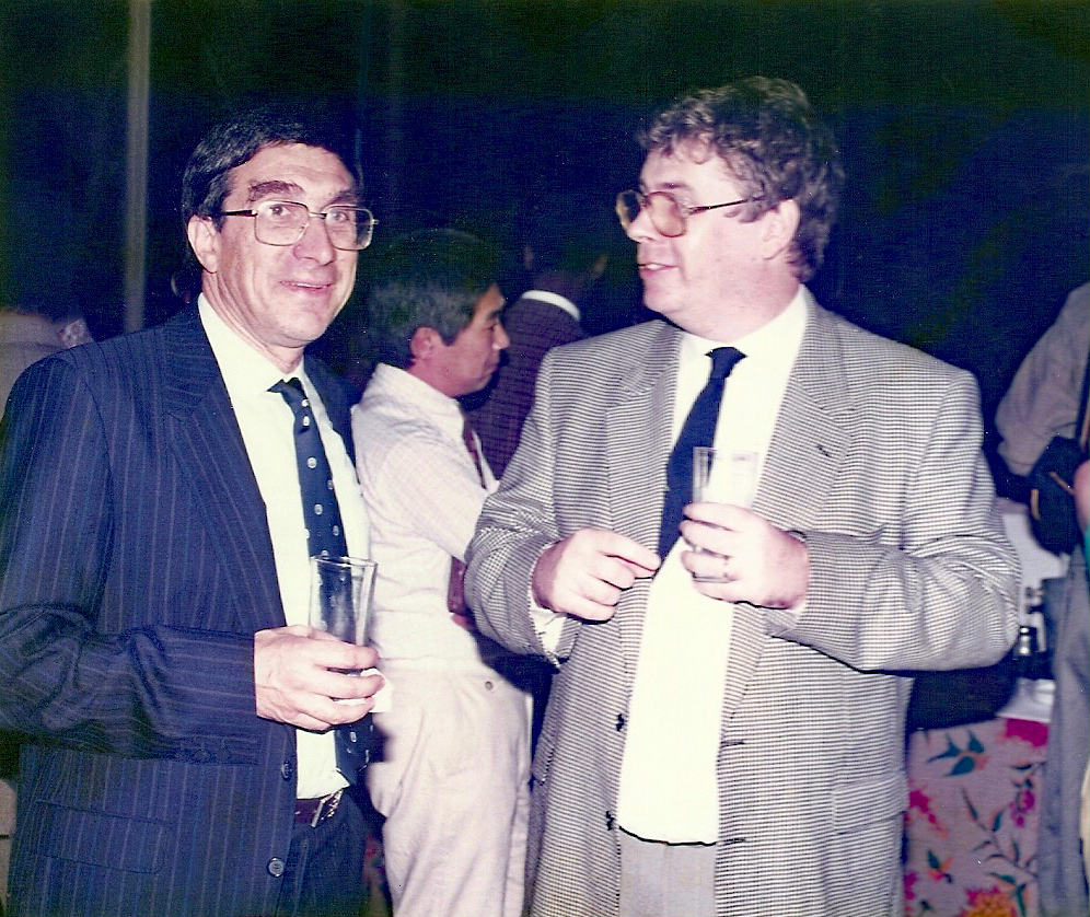 Georges Raymond et Patrick Bisson à une réunion Montpelliéraine en 1987 1987 Montpellier Cirad 45