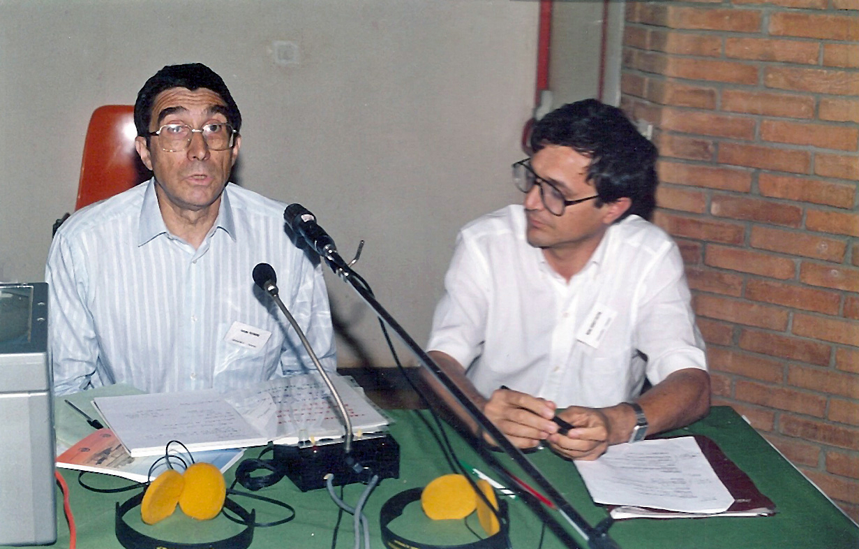 De gauche à droite, Georges Raymond et Michel Benoit-Cattin au XIIème séminaire d’économie rurale du Cirad organisé à Ouagadougou en octobre 1991 1991 Collègues Burkina 28